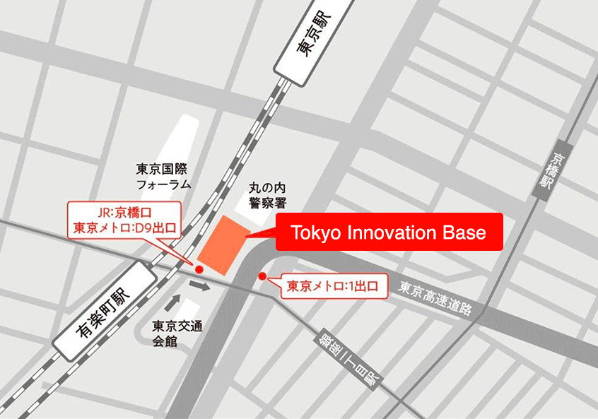 Tokyo Innovation Baseへのマップ